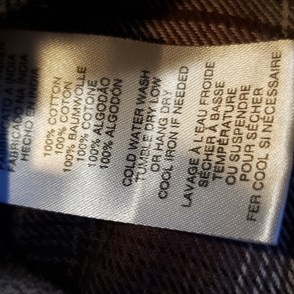 KR3W flannel button down - mens large - Picture 5 of 6